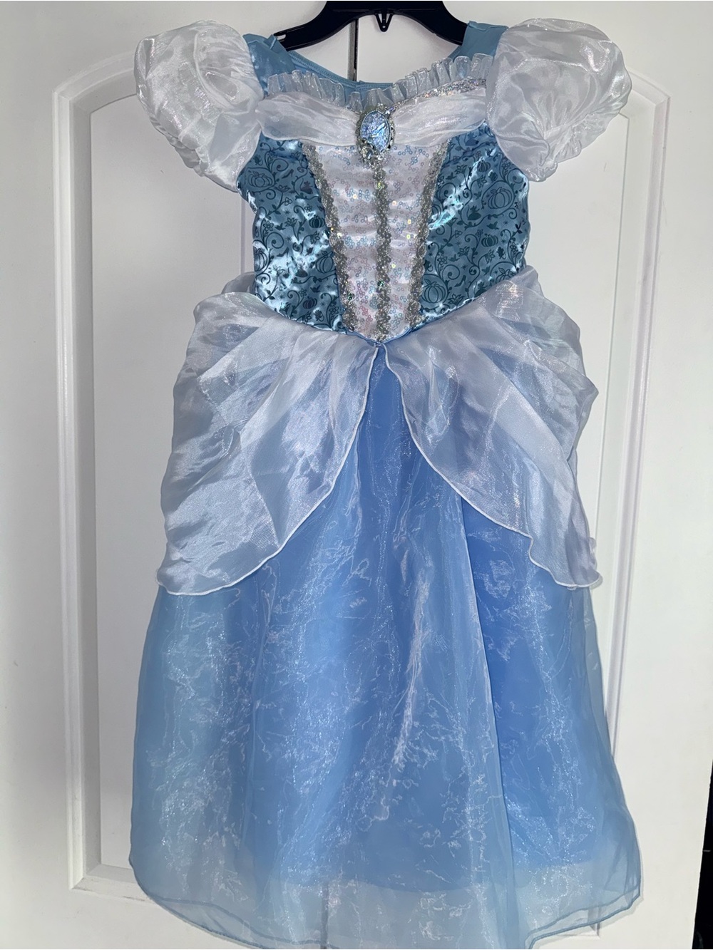 Disney Cinderella Girls Dress Blue White 5/6 small from Bibbity bobbity boutique
